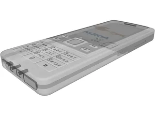 Phone Nokia 6300 3D Model preview