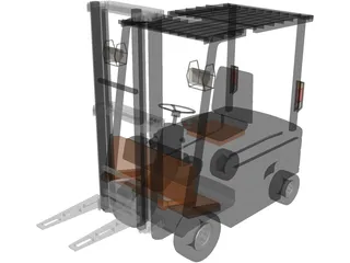 Forklift 3D Model preview
