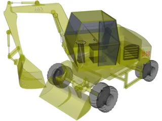 Backhoe 3D Model preview
