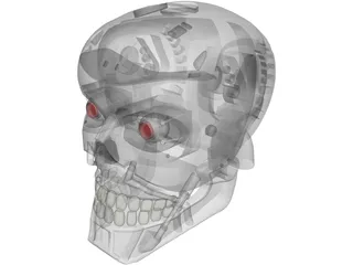 Terminator Head 3D Model preview