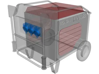 Generator Honda EU65is 3D Model preview