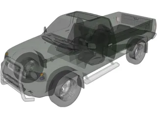 Nissan Navara D22 DX 4X4 3D Model preview