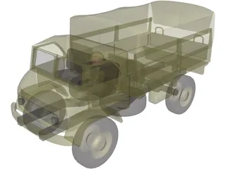 Mercedes-Benz Unimog 404 3D Model preview