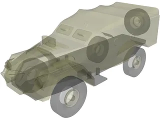 BTR 40 3D Model preview