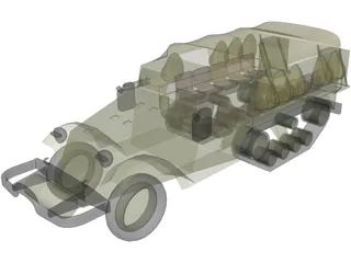 M3 Hulftruck 3D Model preview