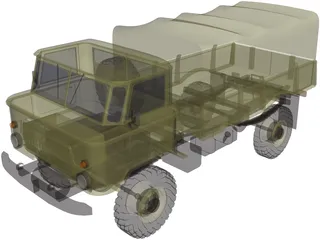 GAZ 66 3D Model preview