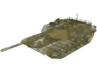 M1 Abrams Main Battle Tank 3D Model preview