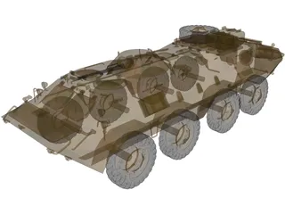 BTR-70 3D Model preview