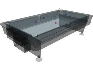 Billiard Table 3D Model preview