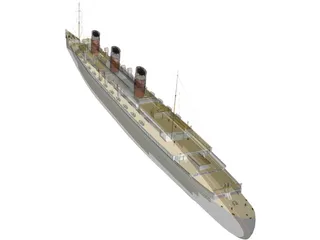 RMS Queen Mary 3D Model preview
