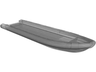 Rib Boat 10 Meter 3D Model preview