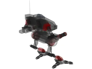 Vulture Mech 3D Model preview