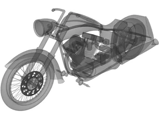 Custom Chopper 3D Model preview