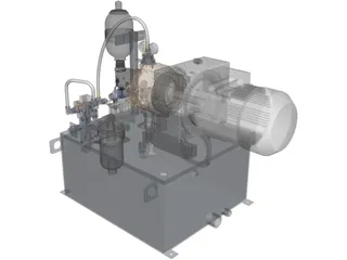 Hydraulic System 3D Model preview