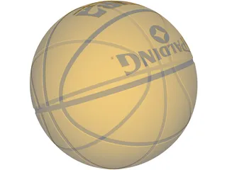 Spalding Basketball 3D Model preview