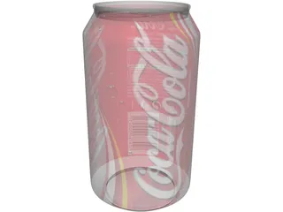 Coca Cola Coke Can 3D Model preview