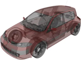 Renault Megane 3D Model preview