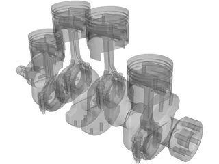 Crank Assembly 3D Model preview