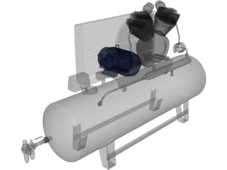 Hertz Compressor 3D Model preview