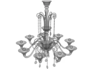 Barovier Toso Erfud 3D Model preview