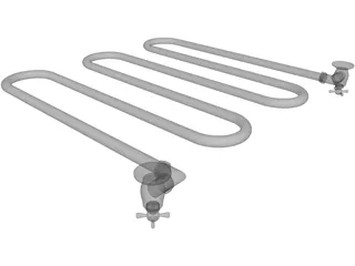 Devon&Devon Towel-Warmer 3D Model preview