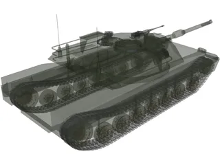 M1A1 US Army Tank 3D Model preview