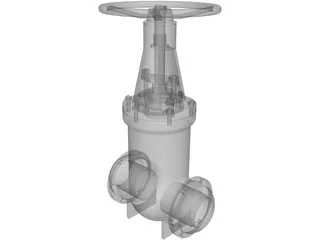Gate Valve 3D Model preview