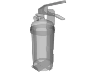 Fire Extinguiser 3D Model preview