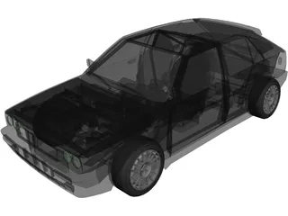 Lancia Delta HF 3D Model preview
