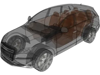 Audi Q7 (2009) 3D Model preview