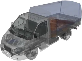 GAZ 3302 3D Model preview