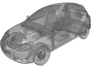 Ford Ka (2008) 3D Model preview