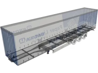 Trailer Krone 3D Model preview