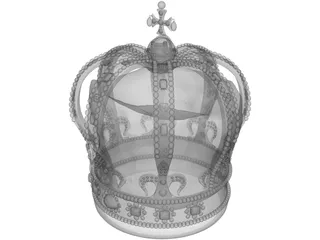 Russian Crown 3D Model preview