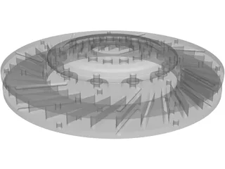Brake Disc Fully Floating 3D Model preview