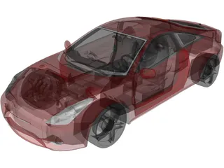 Toyota Celica 3D Model preview