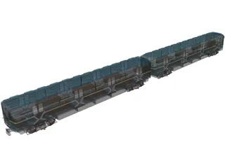 Underground Moscow Train 3D Model preview