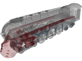 Train New York Central System 3D Model preview