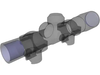 Barska AC10842 Rifle Scope 3D Model preview
