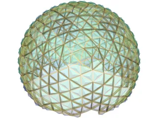 Geodesic Dome 3D Model preview