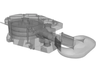 Crane Block 160 Metric Ton 3D Model preview