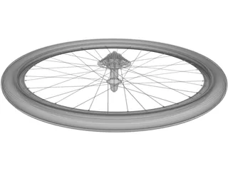 Wheel Rear Bicycle 28 3D Model preview