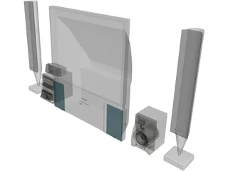 Toshiba Television 3D Model preview