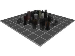 New York City Block 3D Model preview