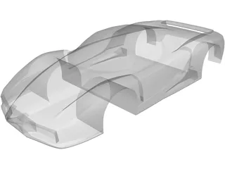Ferrarri Enzo Body 3D Model preview