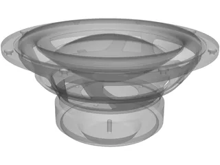 Subwoofer Bass Driver 8 Inch 3D Model preview