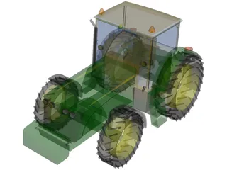 John Deere 7920 Tractor 3D Model preview