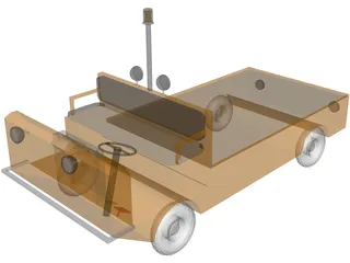 Cushman Utility Cart 3D Model preview