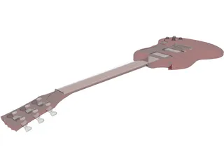 Guitar SG Gibson 3D Model preview