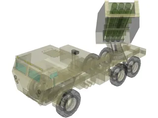 USMC High Mobility Artillery Rocket System (HIMARS) 3D Model preview